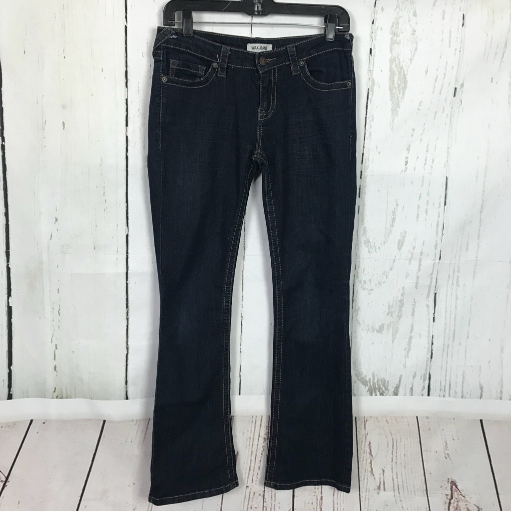 Wax Brand Dark Denim Bootcut Jeans Jr Sz 9